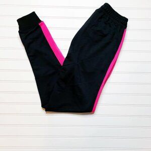 LuLaRoe Pink Striped Black Jax Jogger Pants Breast Cancer Comfort Comfy